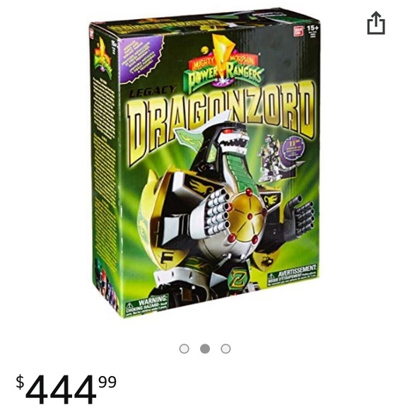 Mighty Morphin Power Rangers Legacy Green Dragonzord, Green - Picture 9 of 9